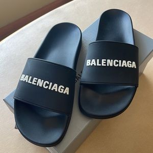 BALENCIAGA Authentic Men's Pool Slide Sandals - Men Size 9 US